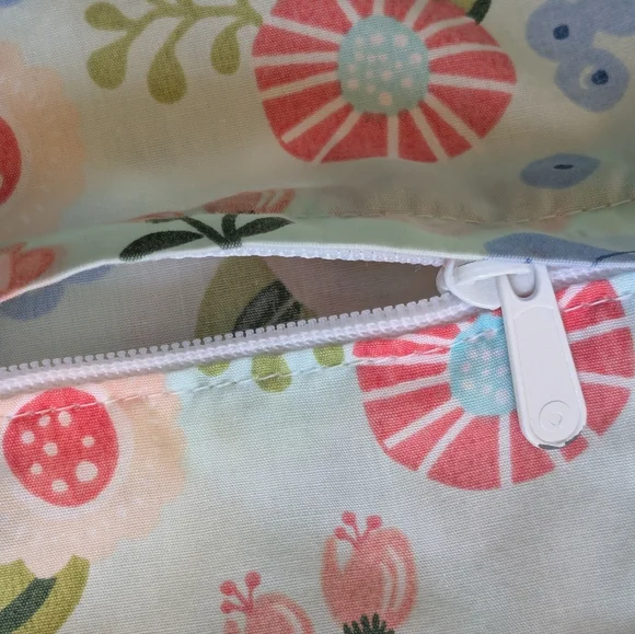 3️⃣ THREE Boppy Covers- Floral & Pink Striped - Picture 4 of 10